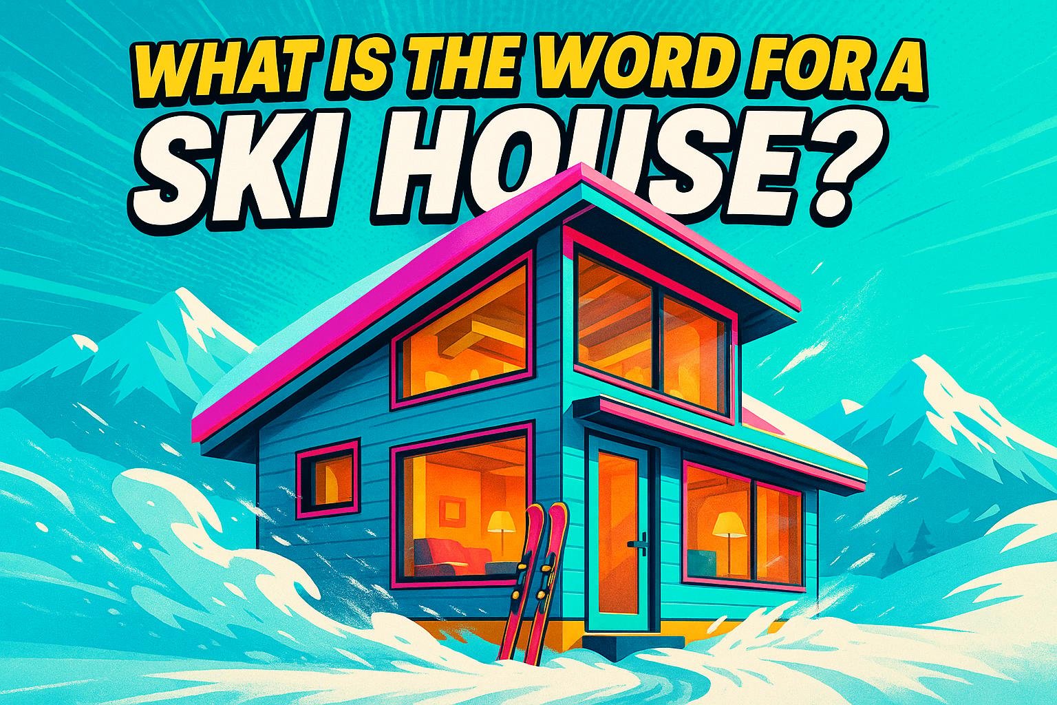 What is the word for a ski house?