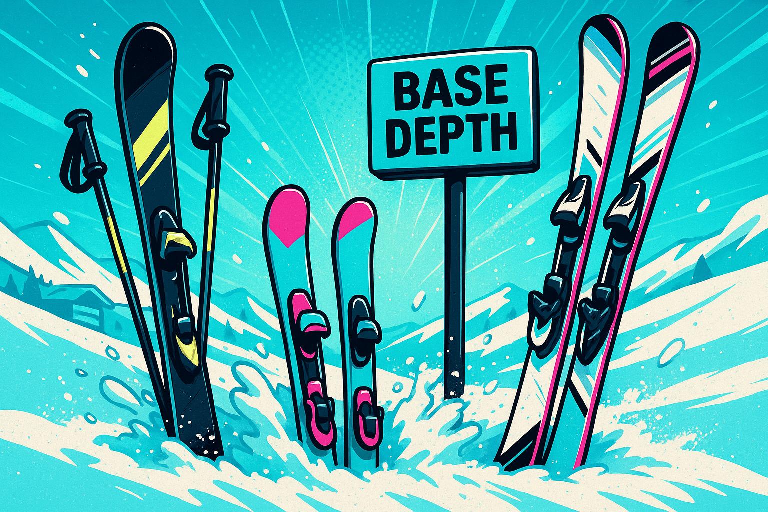 What does the term base refer to at ski resorts?
