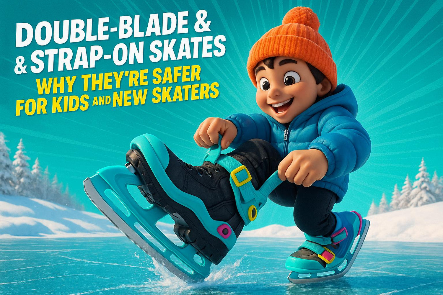 Double-Blade & Strap-On Skates: Why They’re Safer for Kids and New Skaters