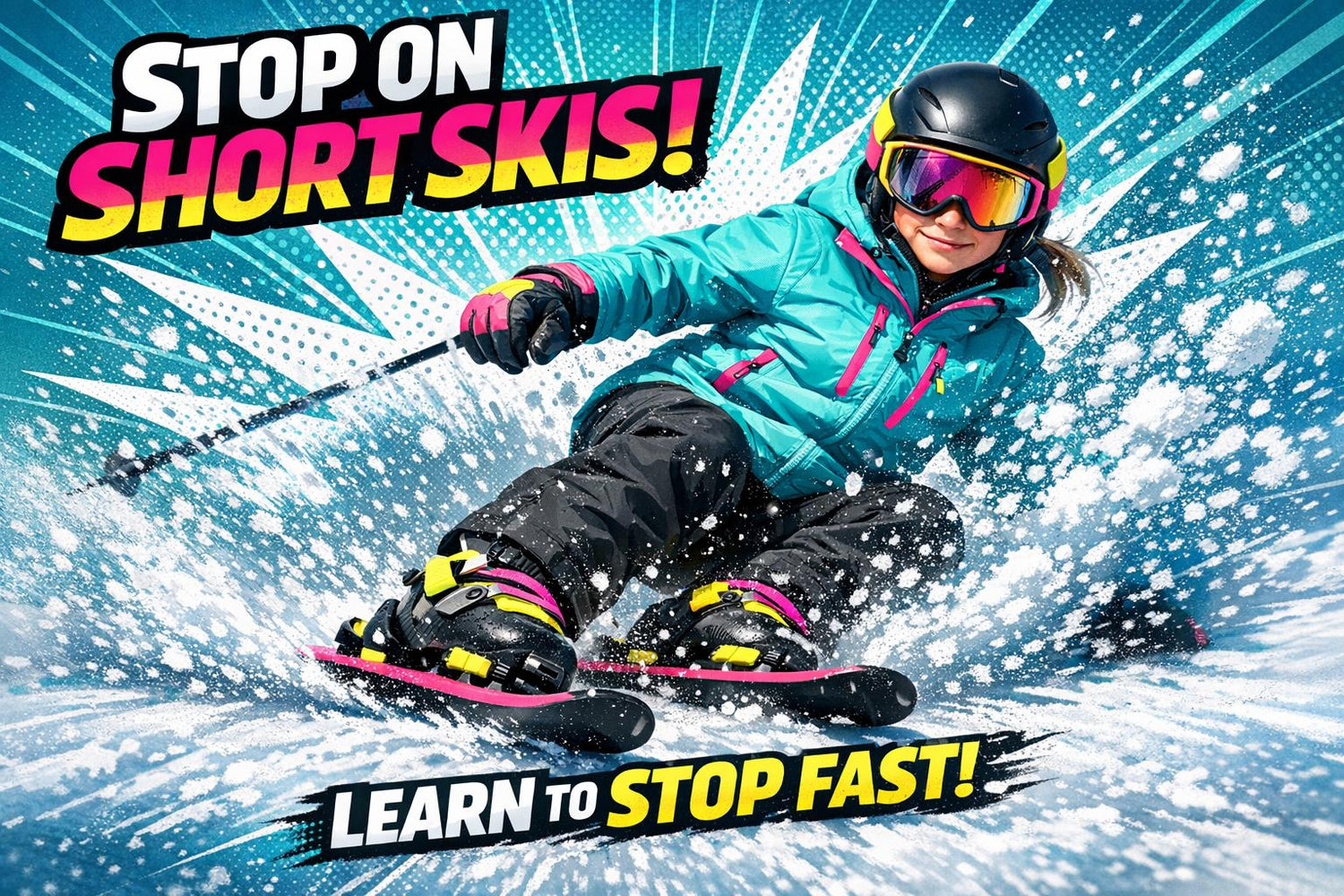 How to Stop on Short Skis Without Falling (Beginner Guide)