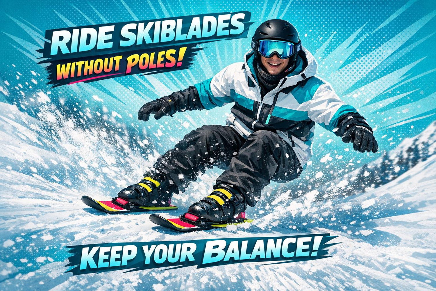 How to Ride Skiblades Without Poles and Not Lose Your Balance