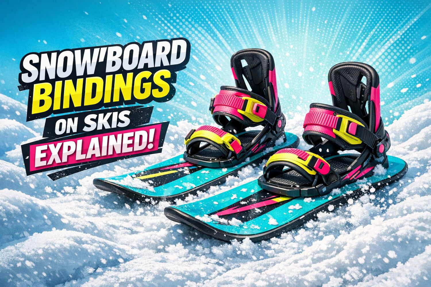 Snowboard Bindings on Skis Explained for Beginners