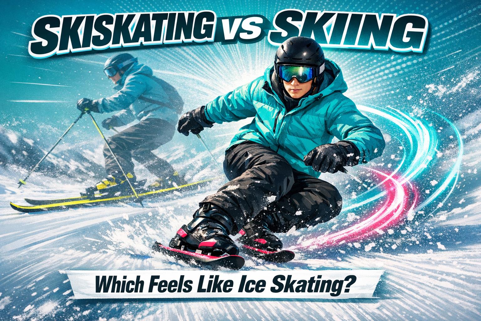 Skiskating vs Skiing: Which One Feels More Like Ice Skating?