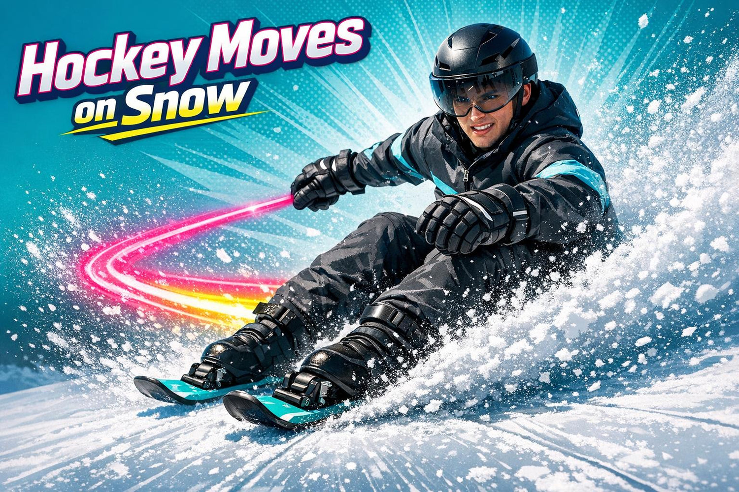 How Skiskating Mimics Ice Hockey Movements on Snow - snowfeet*