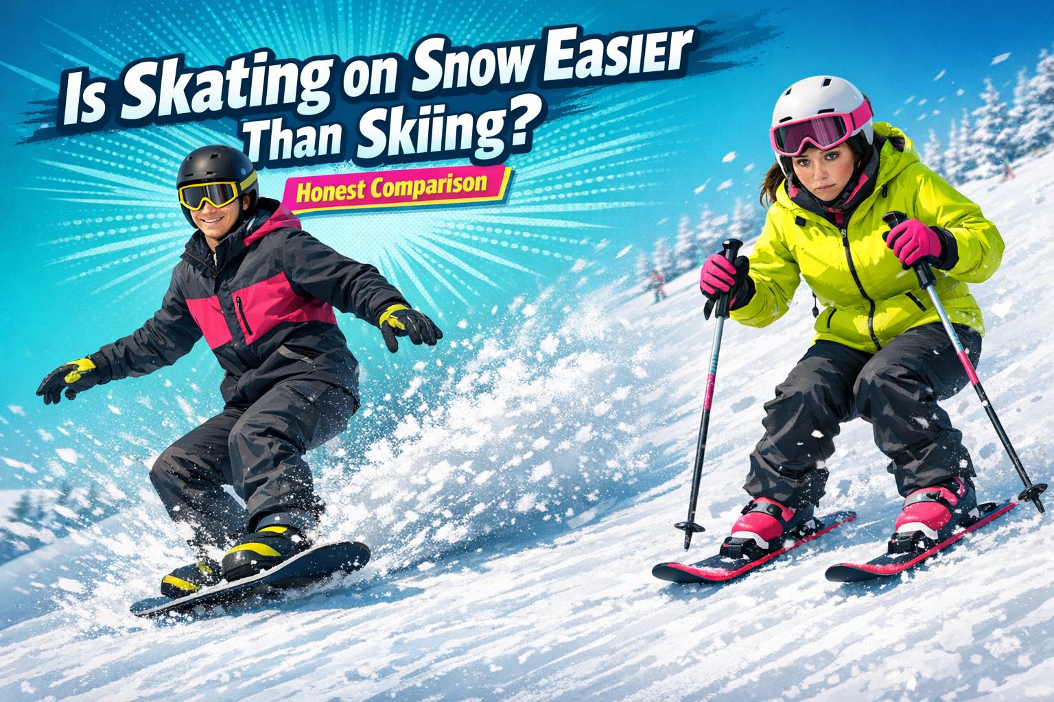 Is Skating on Snow Easier Than Skiing? Honest Comparison - snowfeet*