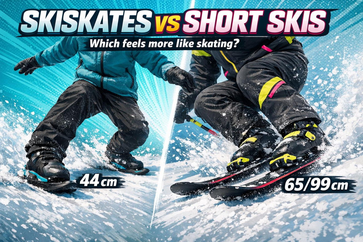 Skiskates vs Short Skis: Which Feels More Like Skating? - snowfeet*