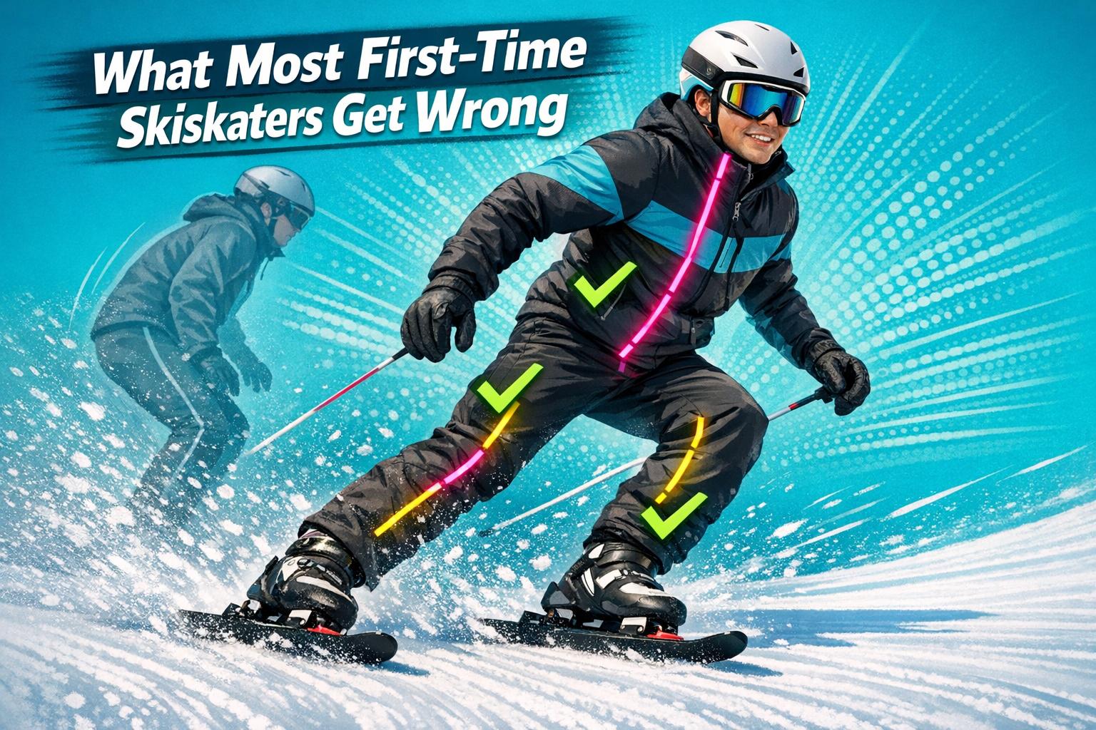 What Most First Time Skiskaters Get Wrong - snowfeet*