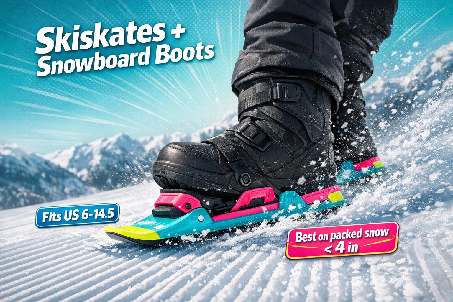 Do Skiskates Work with Snowboard Boots? - snowfeet*