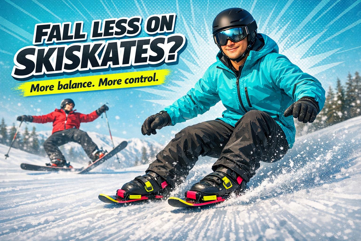 Can You Fall Less on Skiskates Than on Skis? - snowfeet*