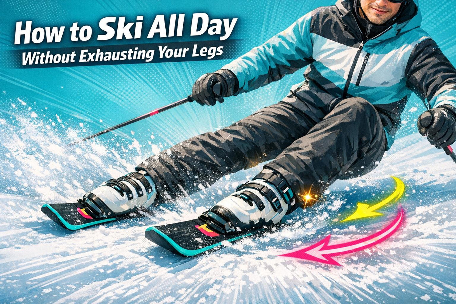 How to Ski All Day Without Exhausting Your Legs - snowfeet*
