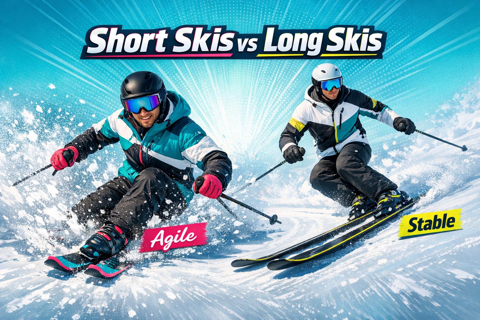 Short Skis vs Long Skis Pros and Cons Explained - snowfeet*