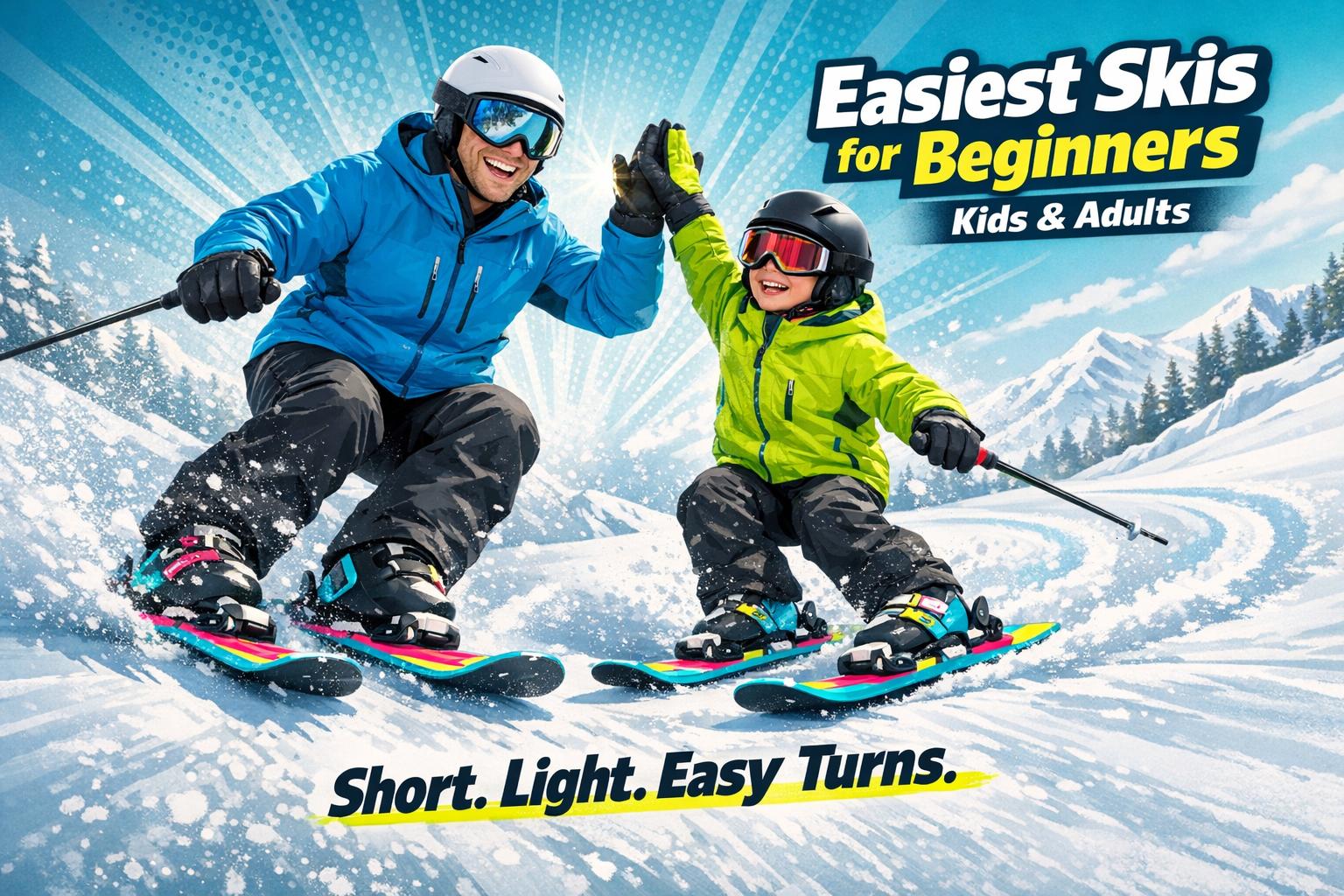 What Are the Easiest Skis for Beginners (Kids & Adults) - snowfeet*