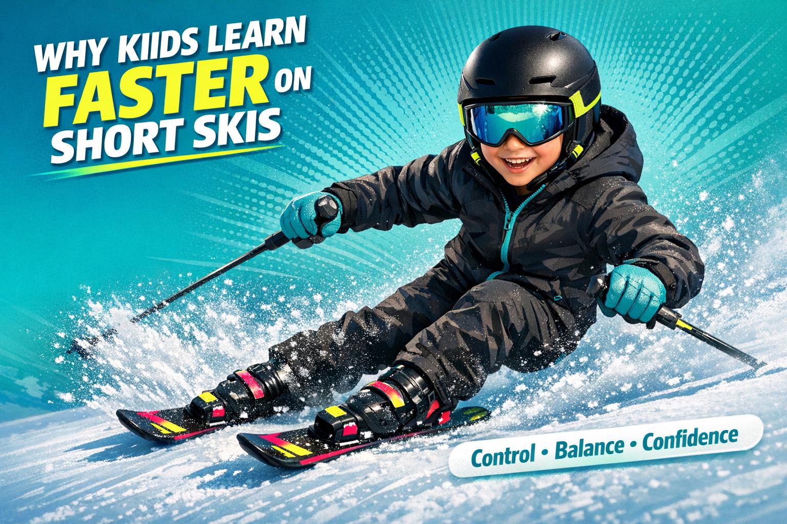 Why Kids Learn Faster on Short Skis - snowfeet*