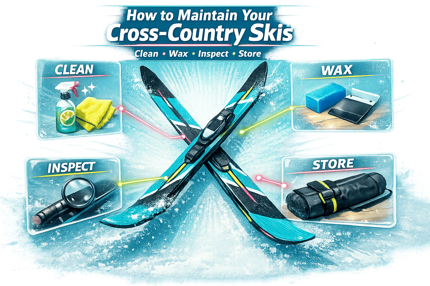 How to Maintain Your Cross-Country Skis: Cleaning, Storage & Care - snowfeet*