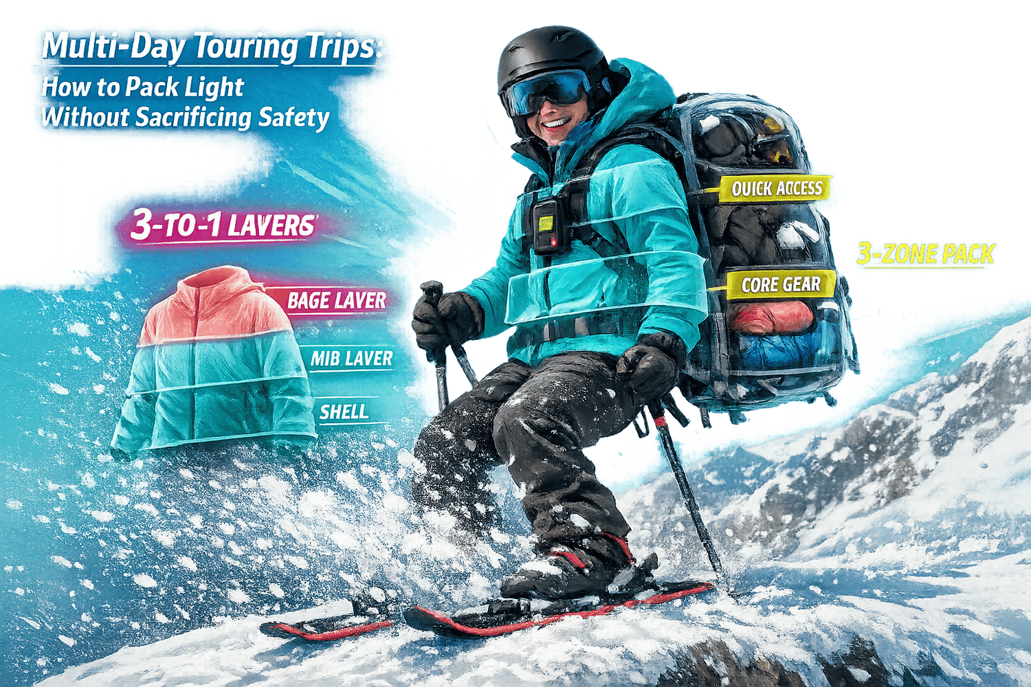 Multi-Day Touring Trips: How to Pack Light Without Sacrificing Safety - snowfeet*