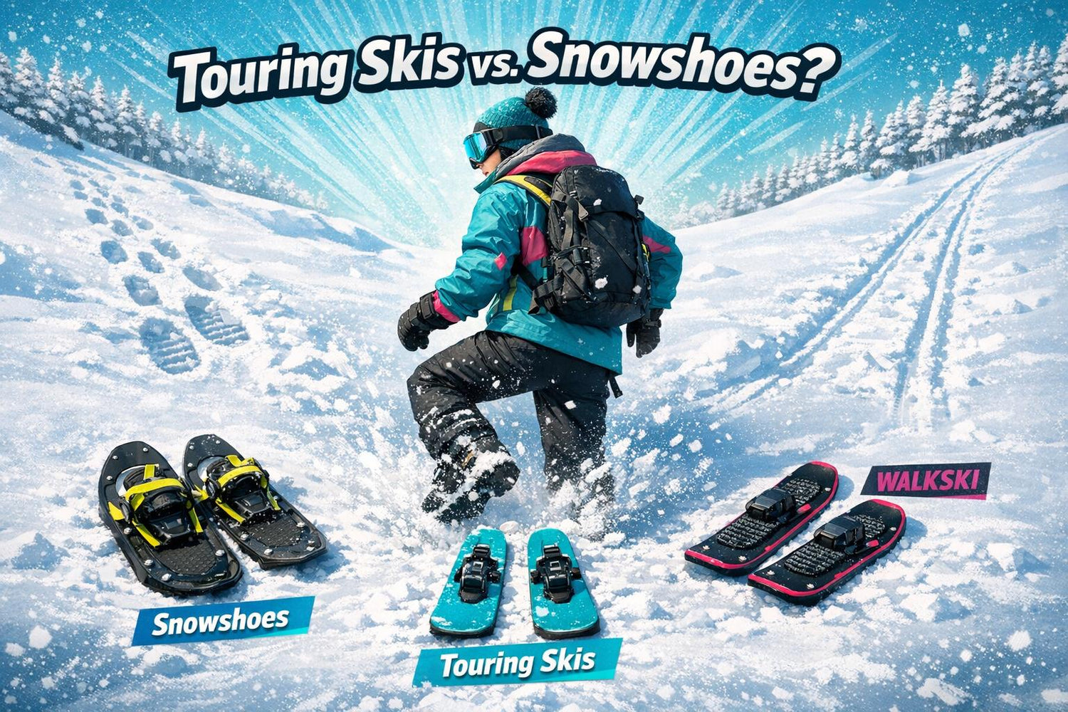Touring Skis vs. Snowshoes: Which Is Better for Winter Expeditions? - snowfeet*
