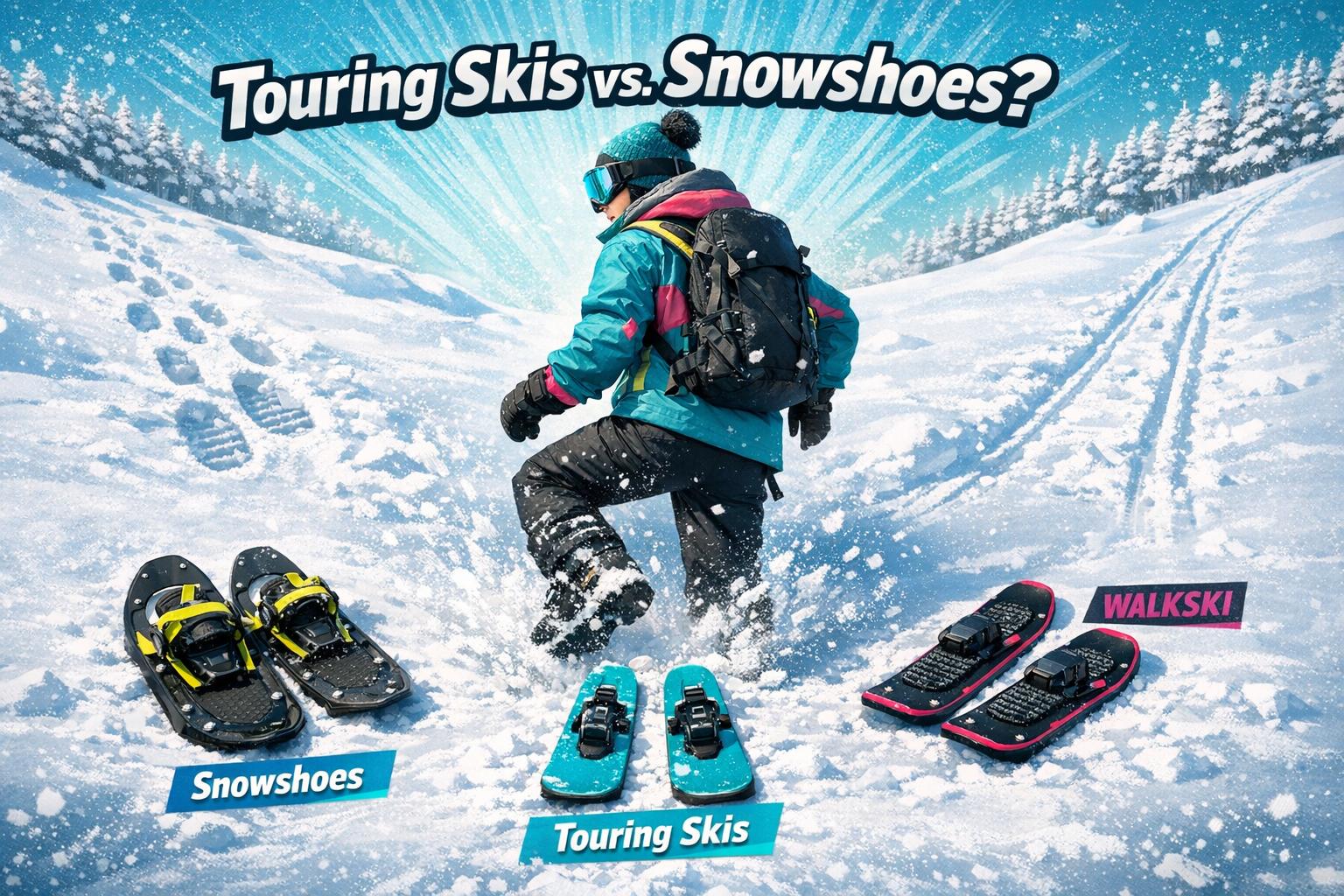 Touring Skis vs. Snowshoes: Which Is Better for Winter Expeditions? - snowfeet*