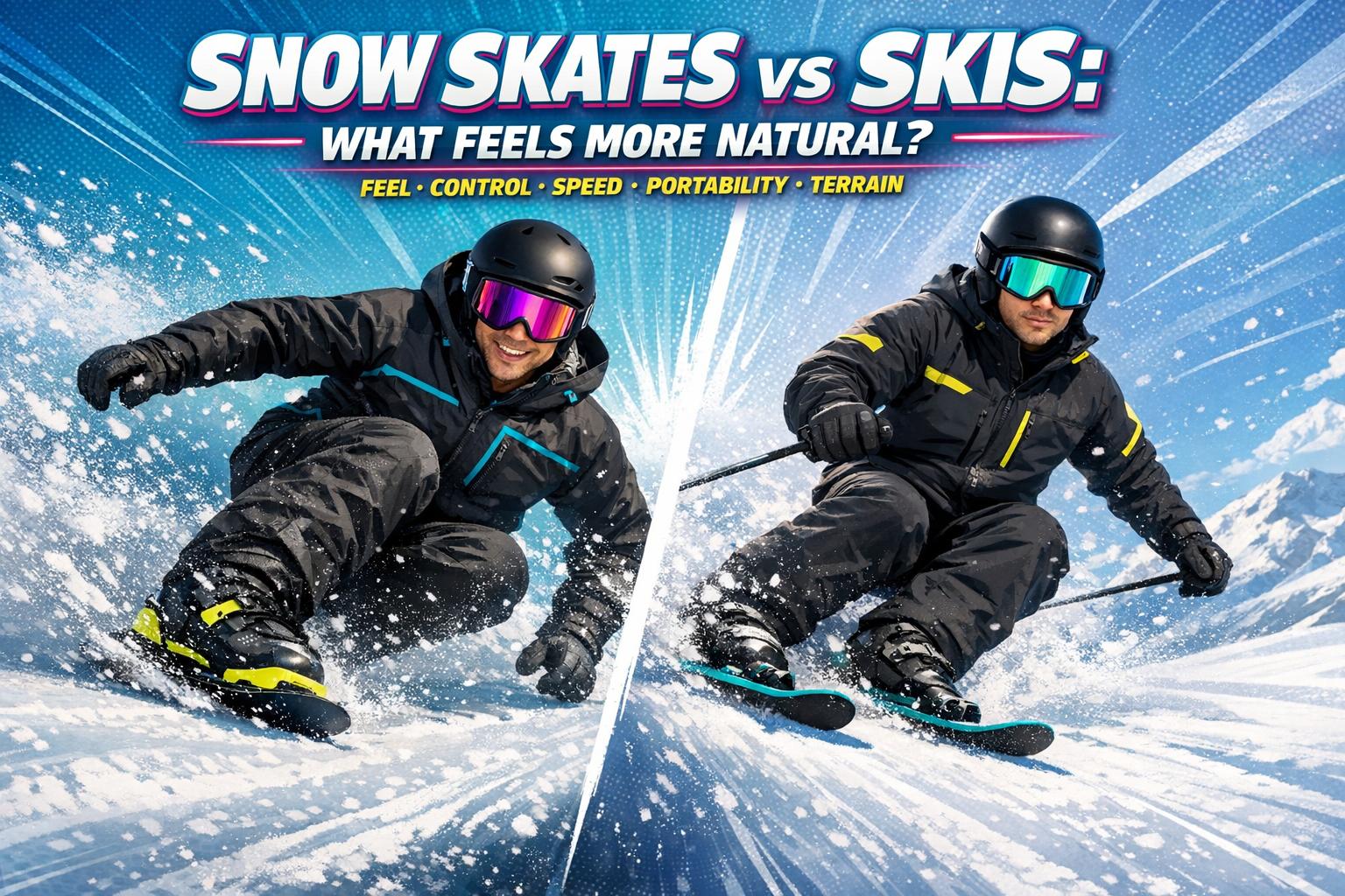 Snow Skates vs Skis: What Feels More Natural? - snowfeet*