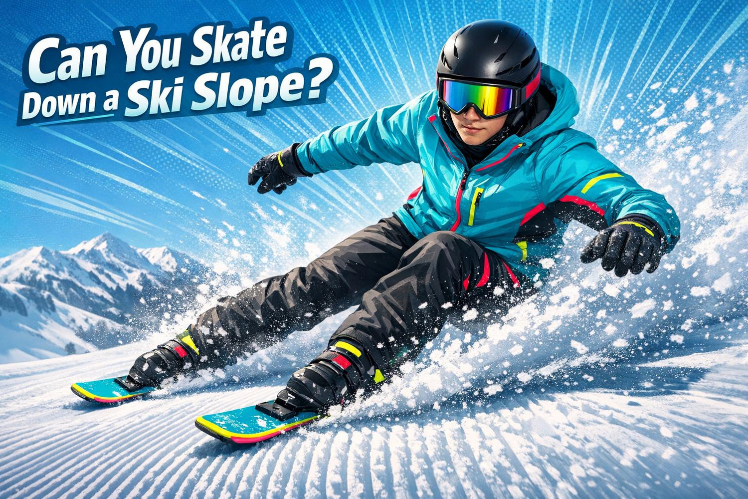 Can You Skate Down a Ski Slope? - snowfeet*
