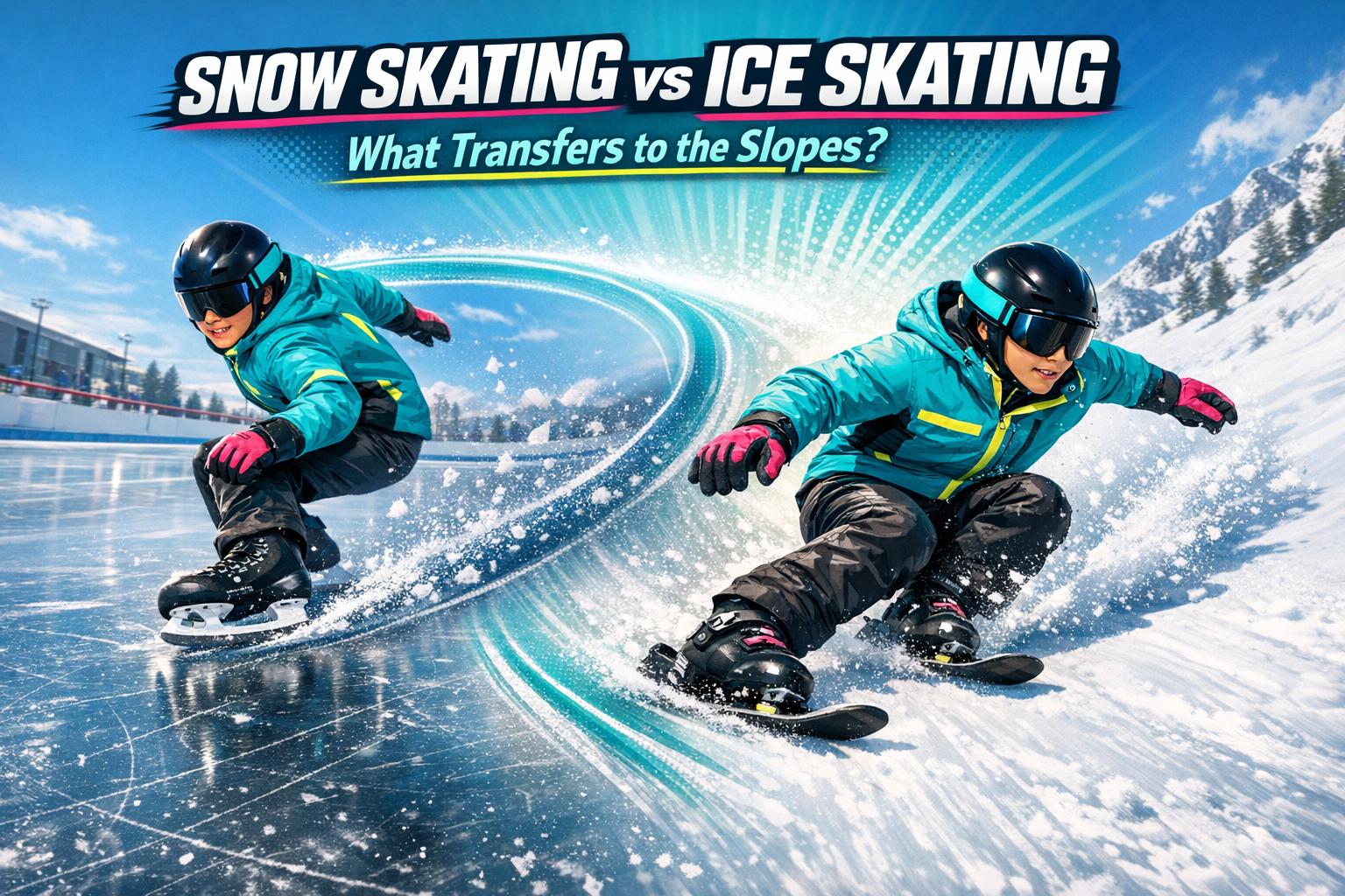 Snow Skating vs Ice Skating: What Transfers to the Slopes? - snowfeet*