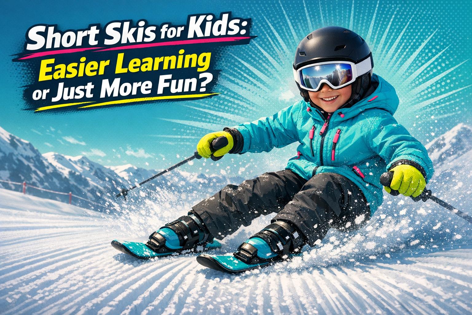 Short Skis for Kids: Easier Learning or Just More Fun? - snowfeet*