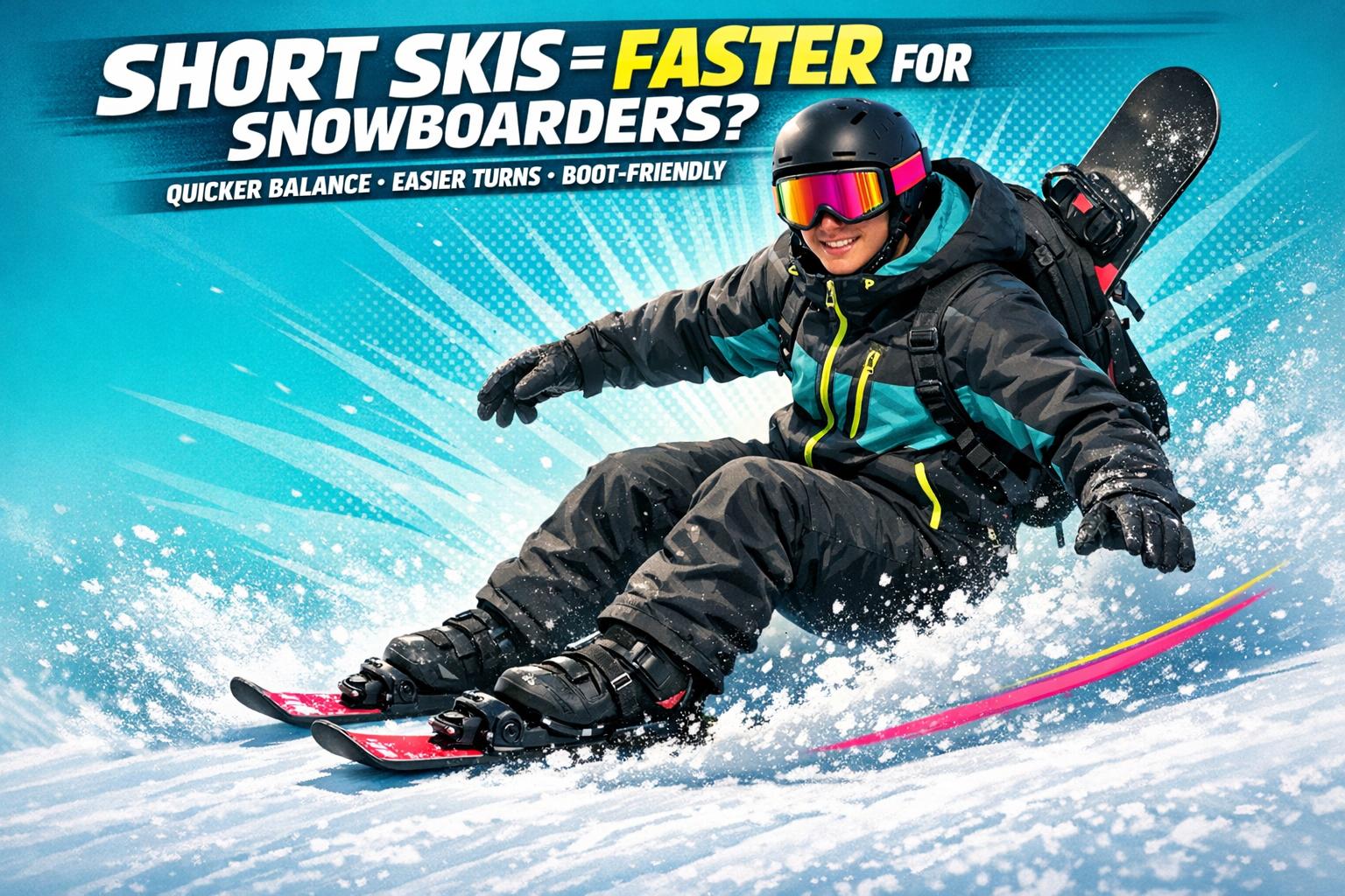 Can Snowboarders Learn Short Skis Faster Than Regular Skis? - snowfeet*