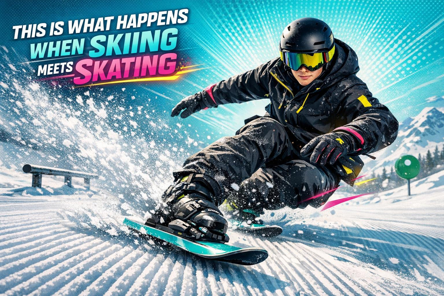 This Is What Happens When Skiing Meets Skating - snowfeet*