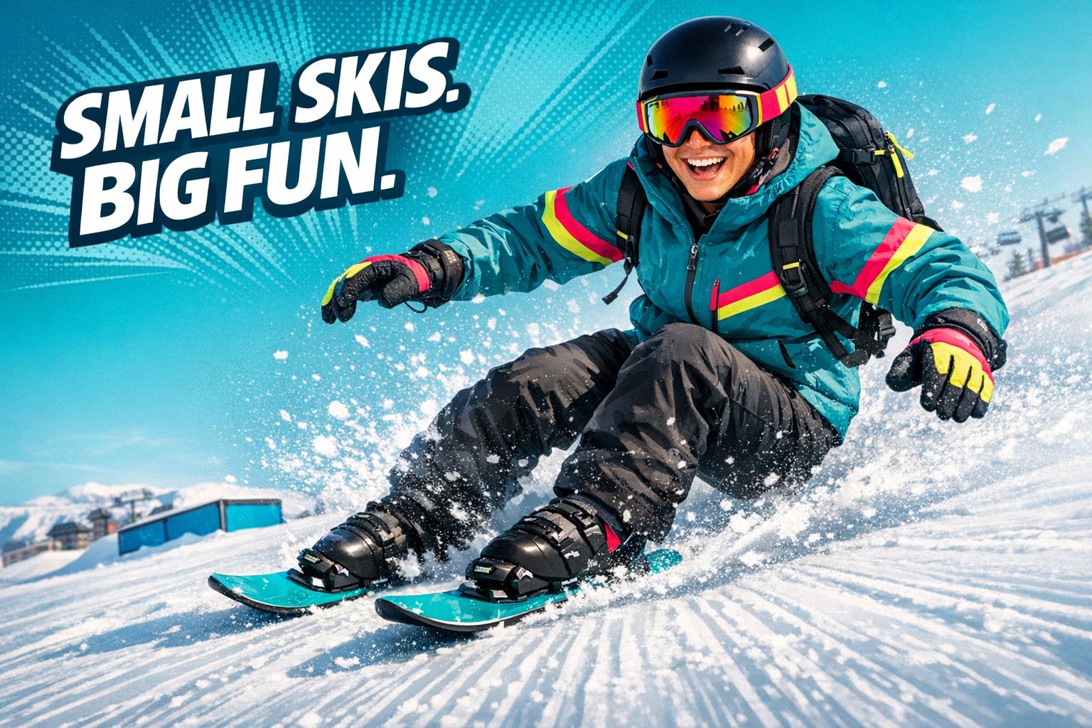 The Small Ski Trend That Makes Winter Sports Less Serious - snowfeet*