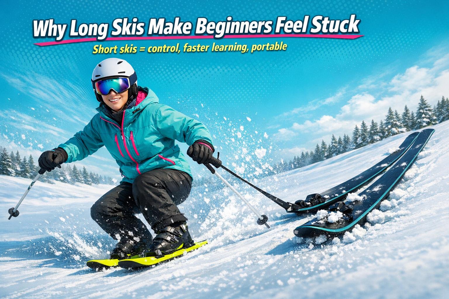 Why Long Skis Make Beginners Feel Stuck - snowfeet*