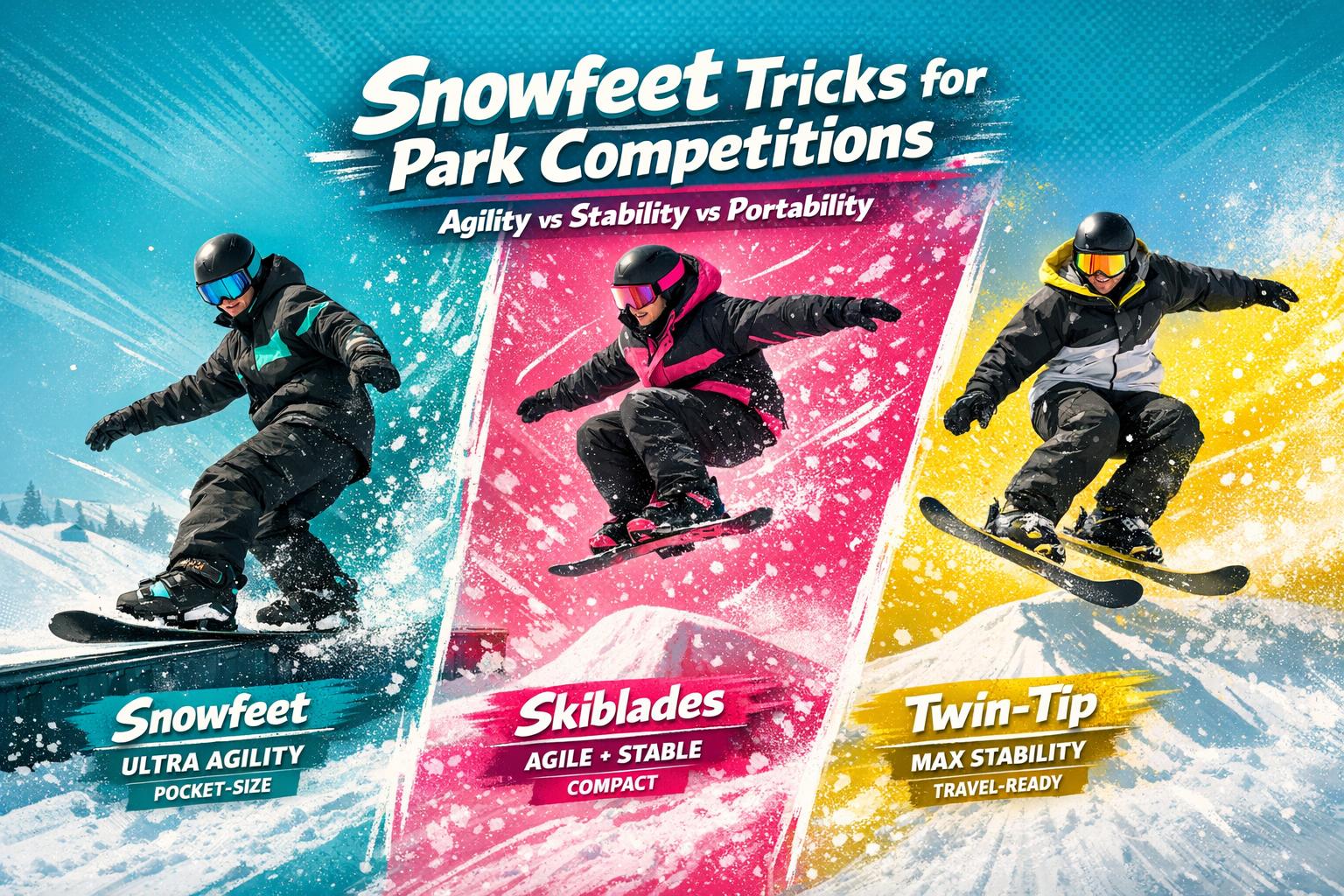 Snowfeet Tricks for Park Competitions - snowfeet*