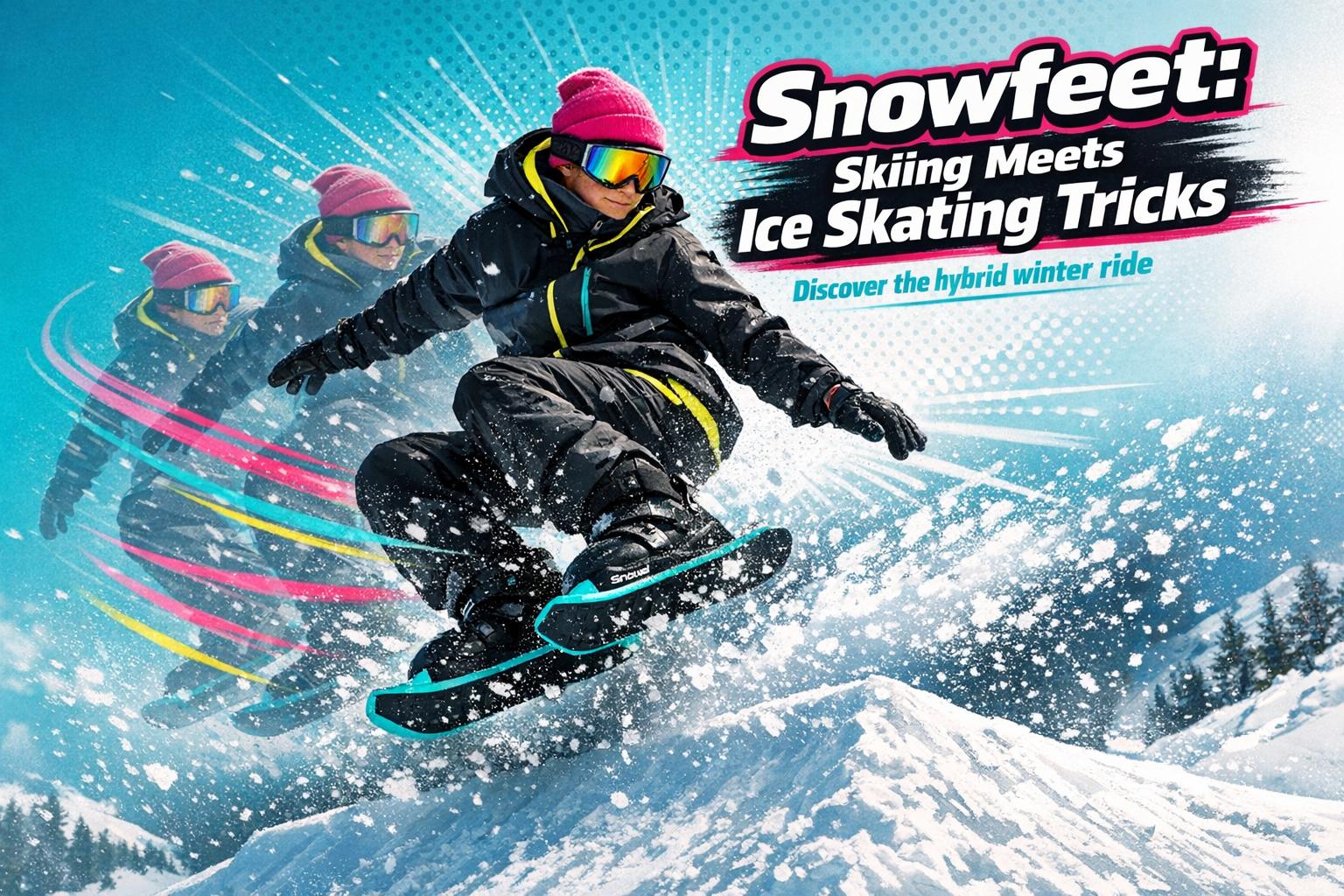 Snowfeet: Skiing Meets Ice Skating Tricks - snowfeet*