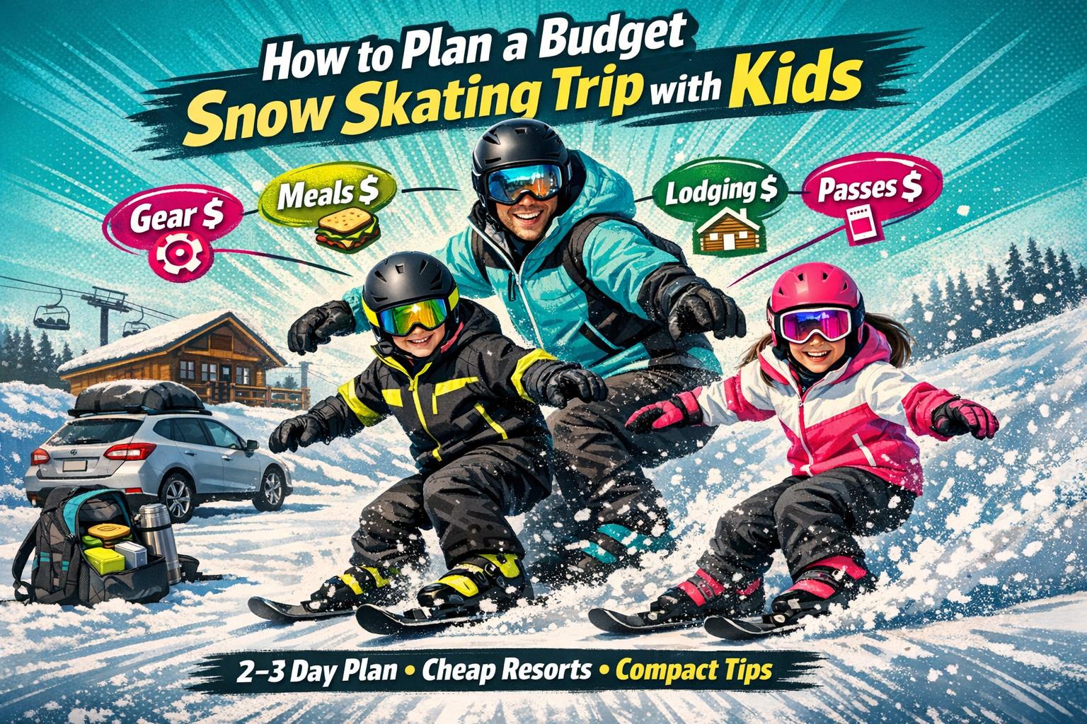 How to Plan a Budget Snow Skating Trip with Kids
