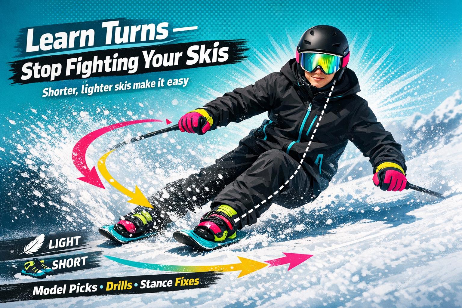 The Best Way to Learn Turns Without Fighting Your Skis - snowfeet*