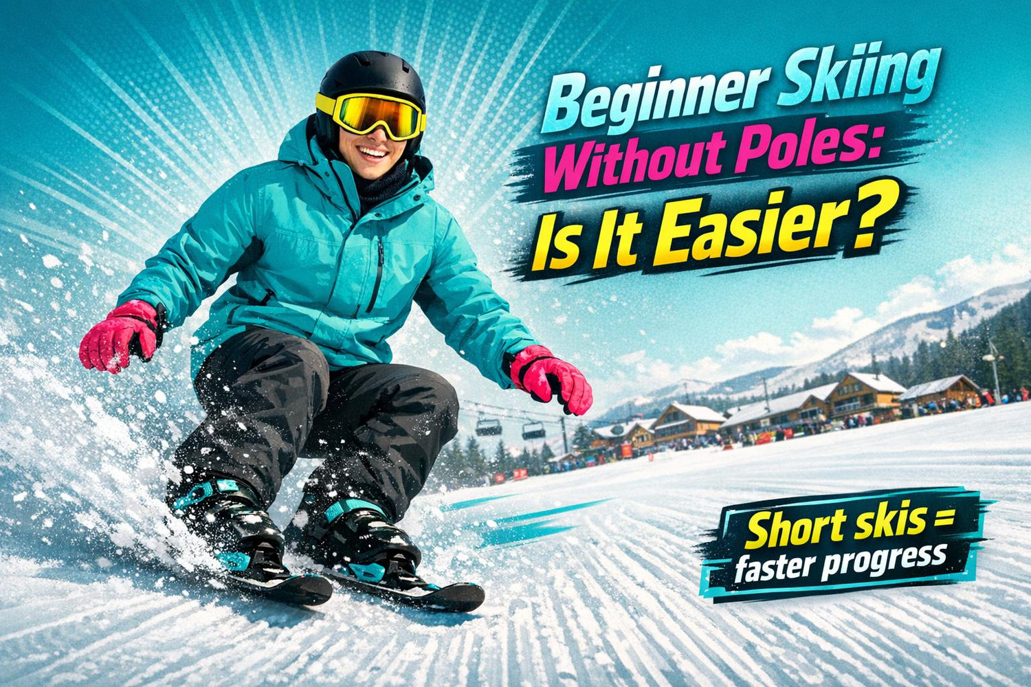 Beginner Skiing Without Poles: Is It Easier? - snowfeet*