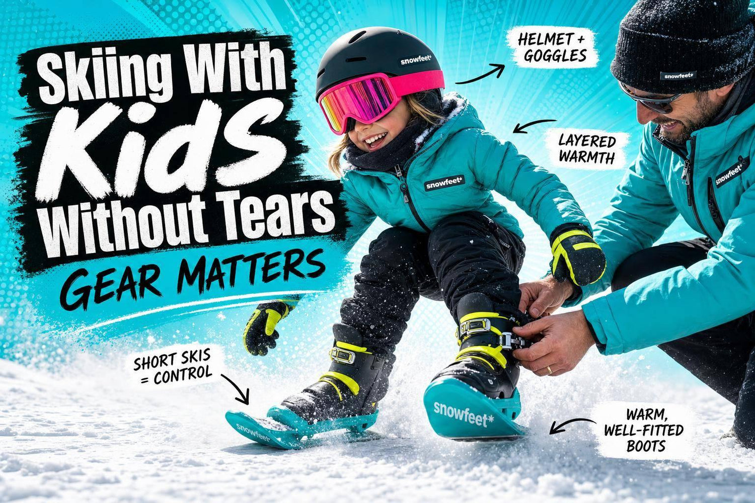 Skiing With Kids Without Tears: Gear Matters - snowfeet*