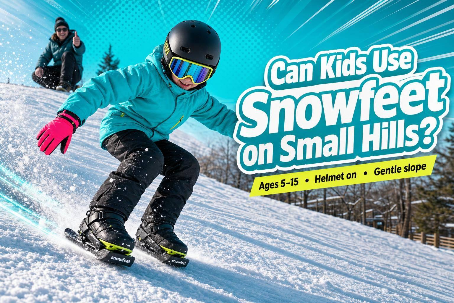 Can Kids Use Snowfeet on Small Hills? - snowfeet*