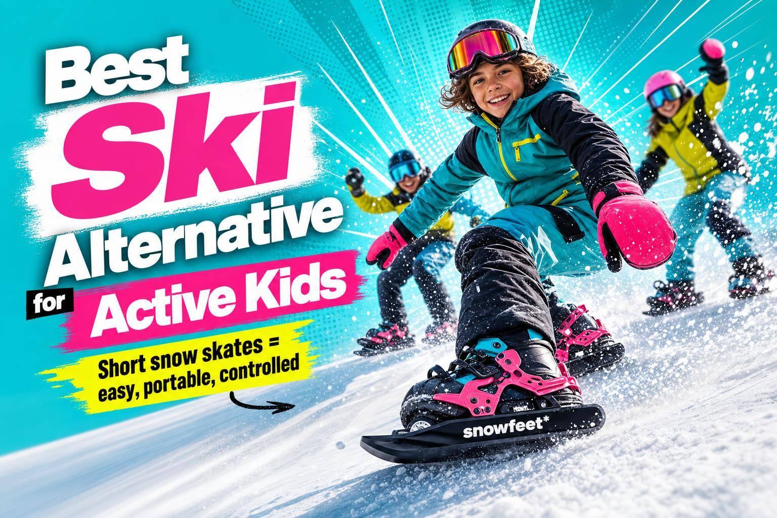 Best Ski Alternative for Active Kids in Winter - snowfeet*