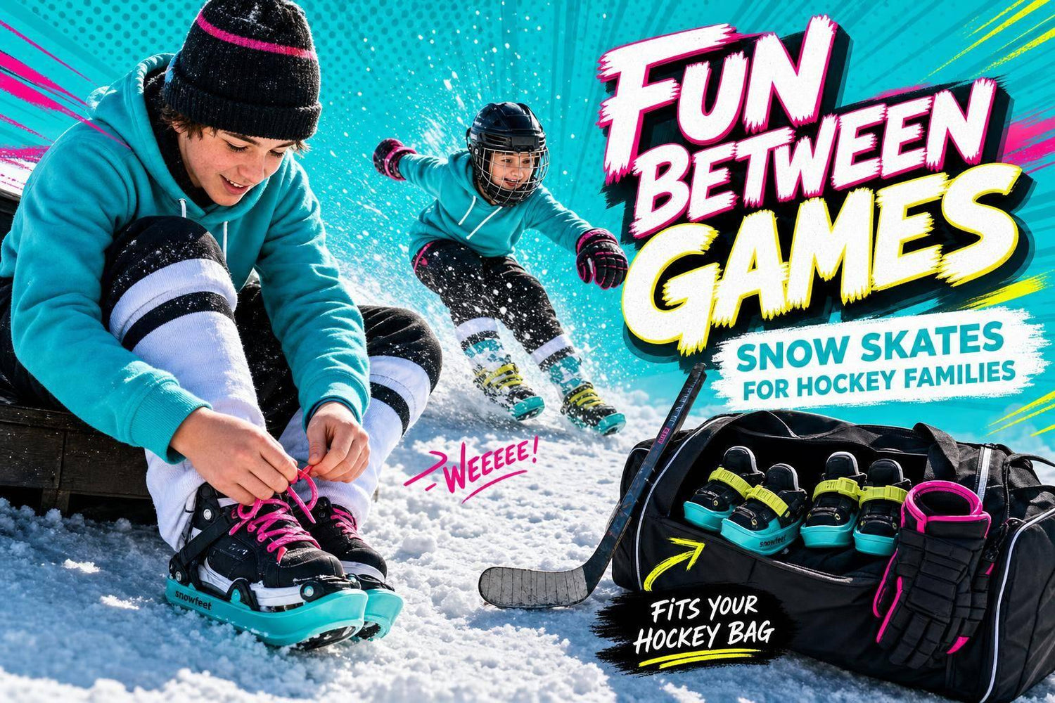 Snow Skates for Hockey Families: Fun Between Games - snowfeet*