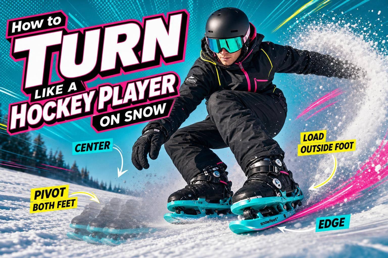 How to Turn Like a Hockey Player on Snow - snowfeet*