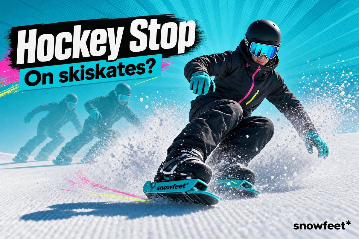 Hockey Stops on Snow: Can You Do Them on Skiskates? - snowfeet*