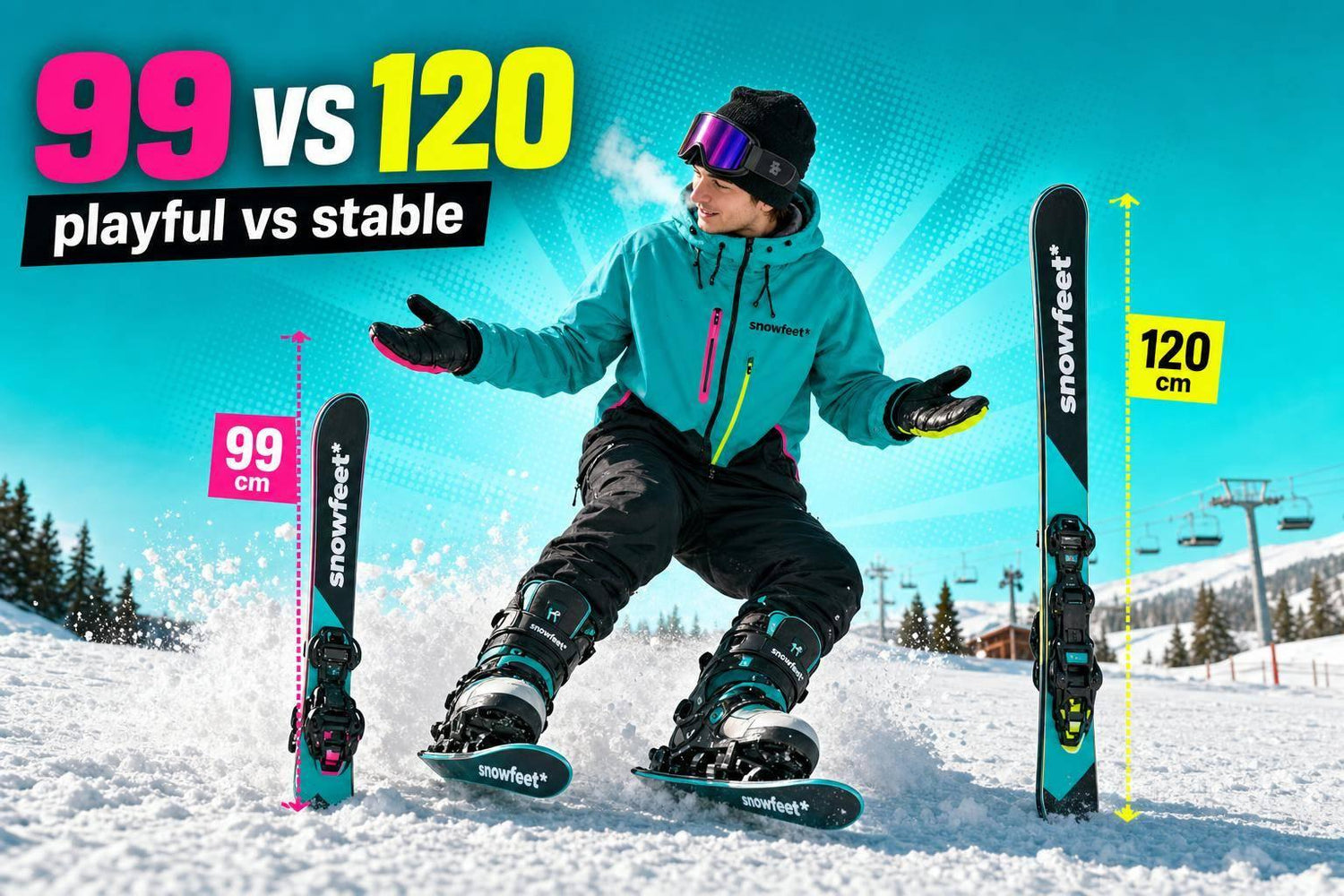 99 cm vs 120 cm Short Skis: Which One Should You Choose? - snowfeet*