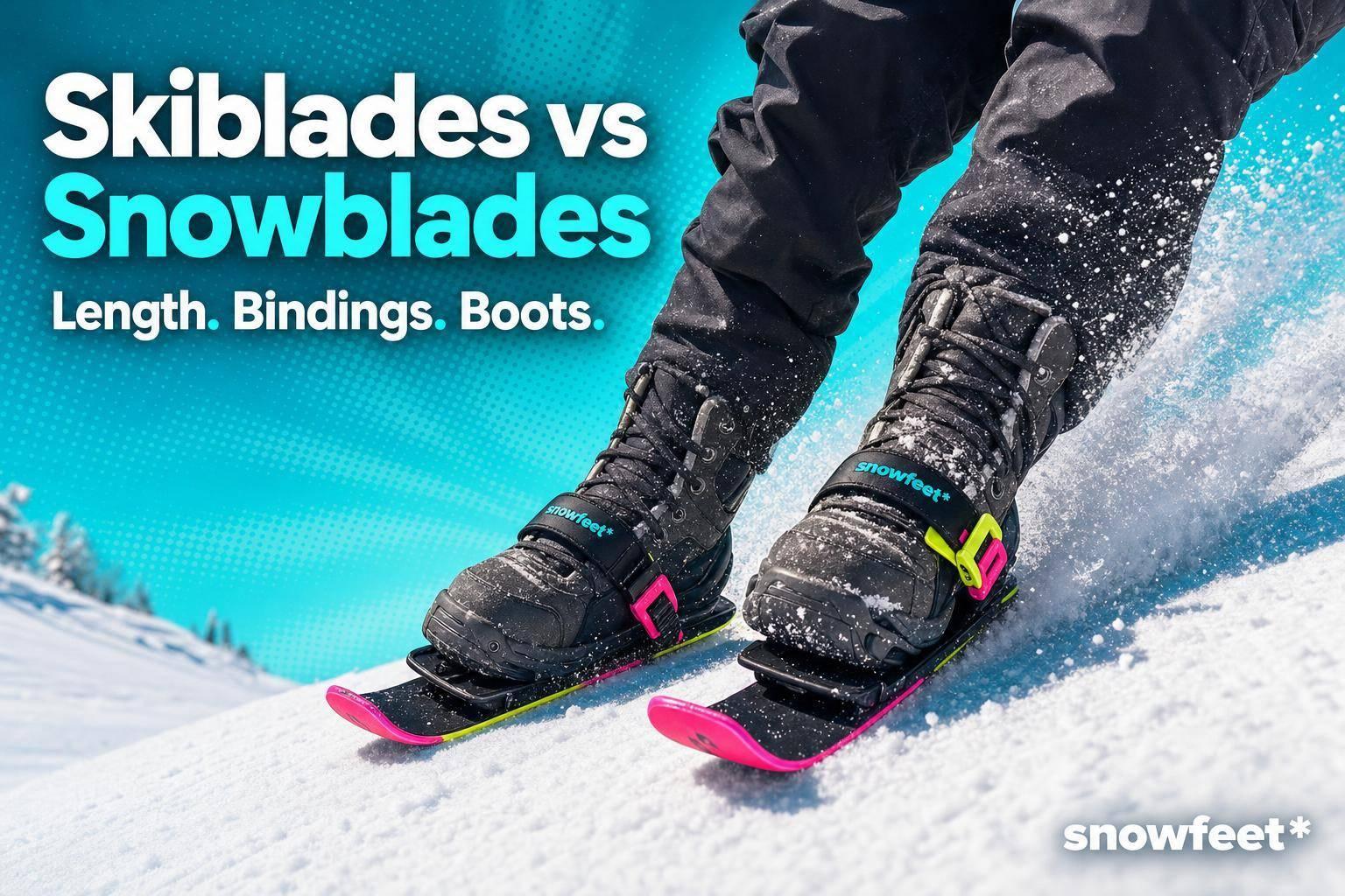 Skiblades vs Snowblades: What’s the Difference? - snowfeet*