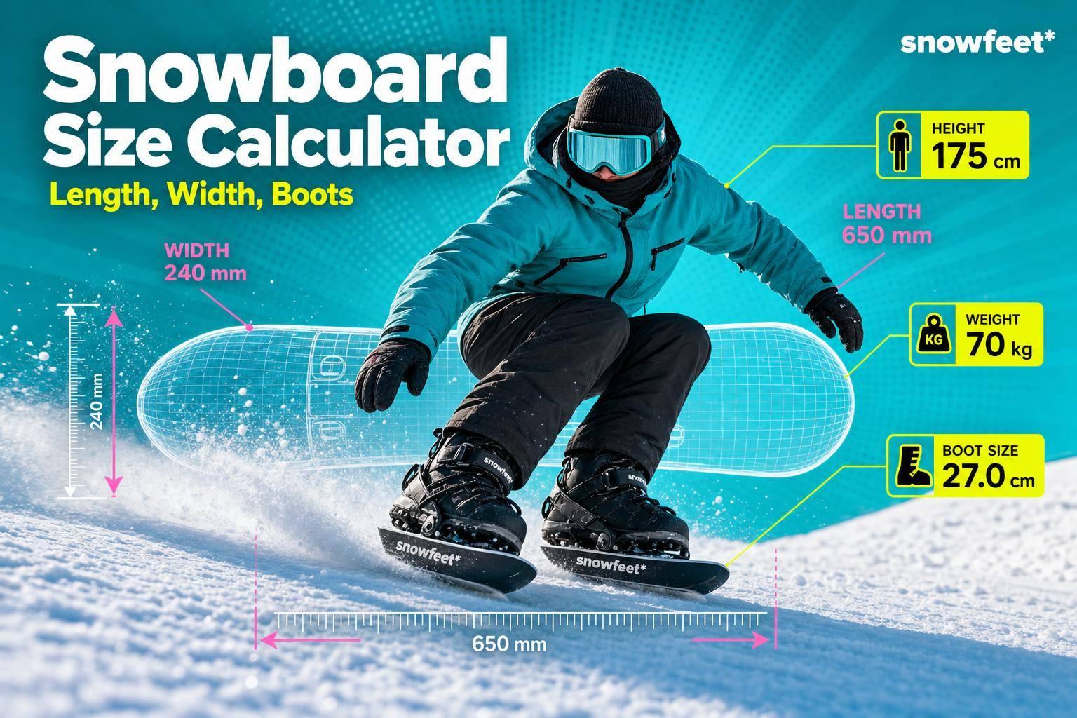Snowboard Size Calculator - snowfeet*