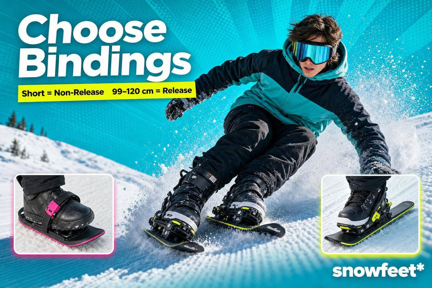 Release Bindings vs Non-Release Bindings for Skiblades - snowfeet*