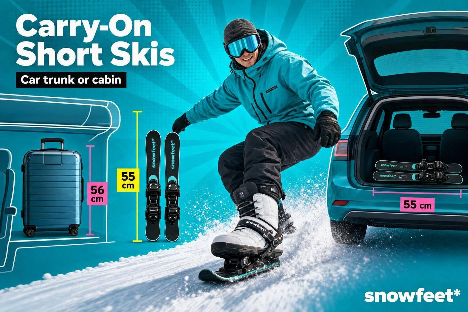 Can Short Skis Fit in a Car or Carry-On Bag? - snowfeet*