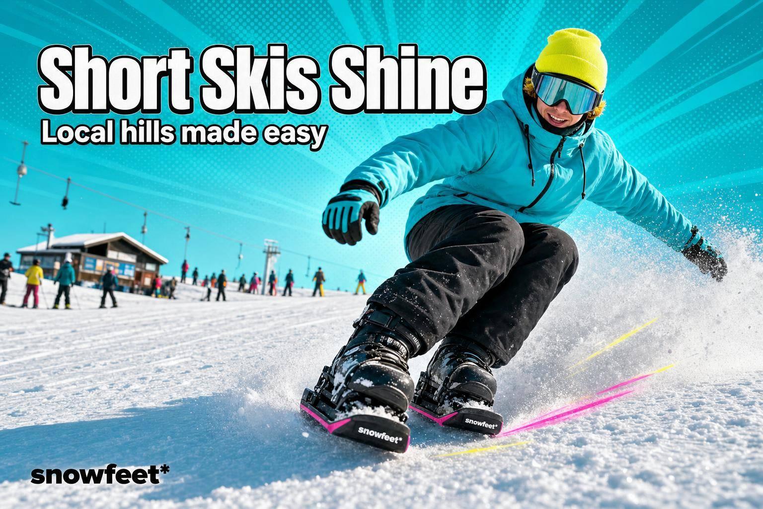 Short Skis for Small Resorts and Local Ski Hills - snowfeet*