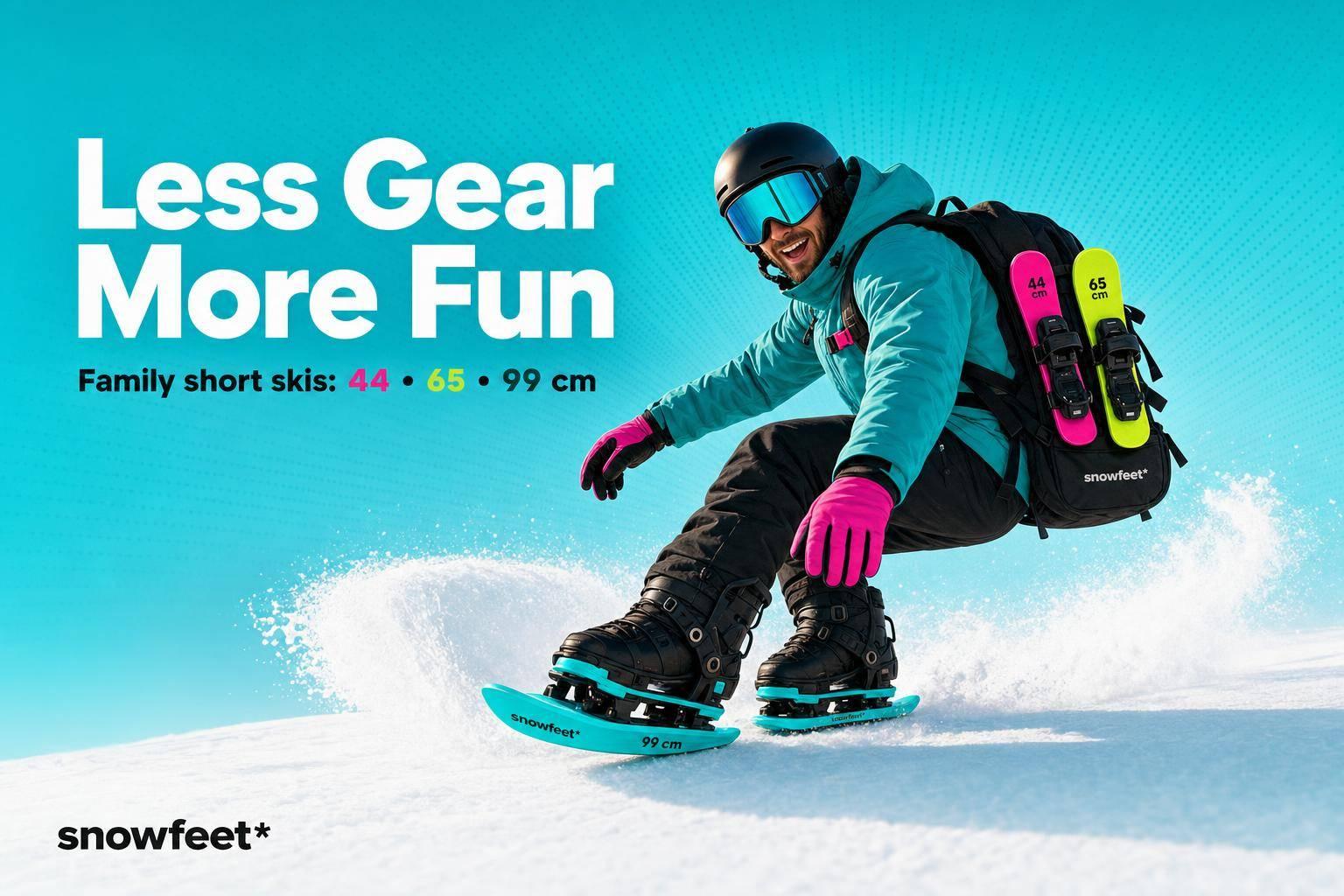 Short Skis for Families: Less Gear, More Fun - snowfeet*
