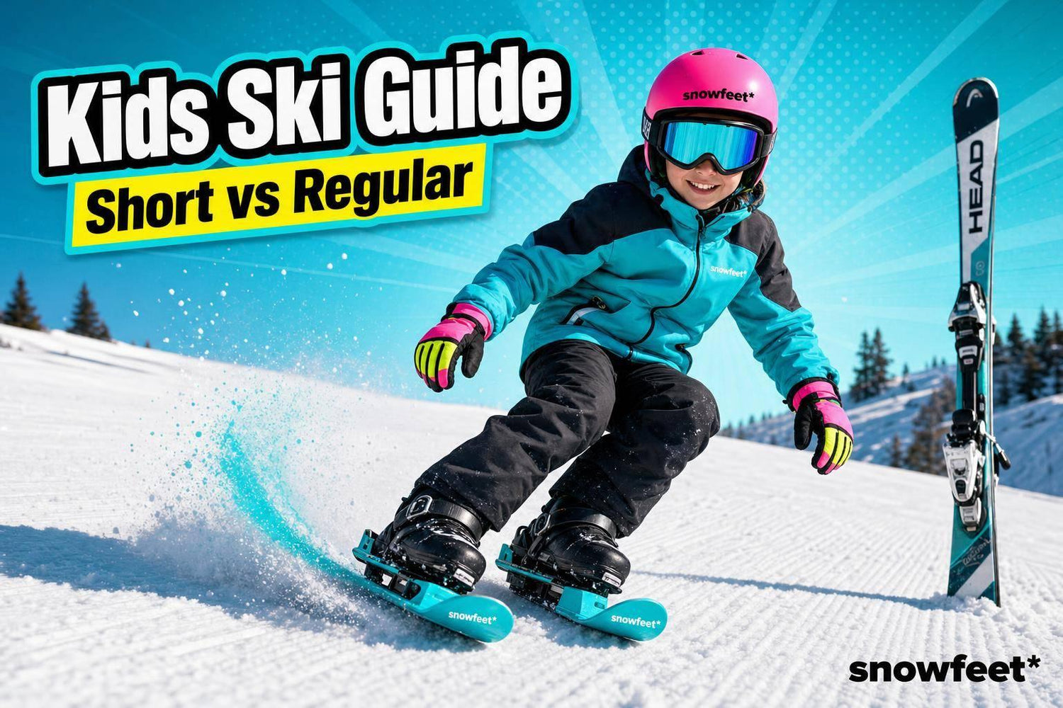 Snow Skis for Kids: Short Skis vs Regular Skis - snowfeet*