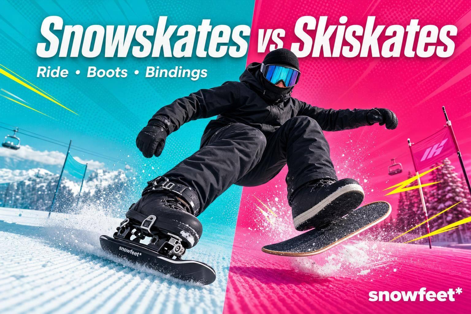 Snowskates vs Skiskates: What's the Difference? - snowfeet*