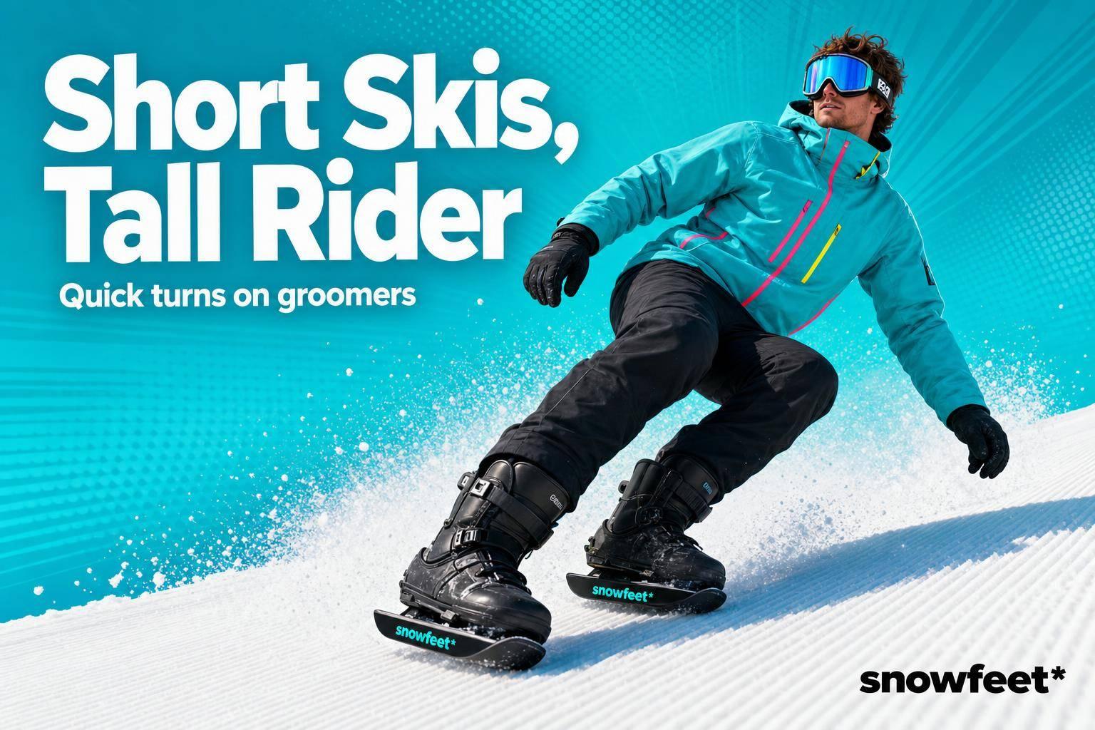 Are Short Skis Worth It for Tall Riders? - snowfeet*